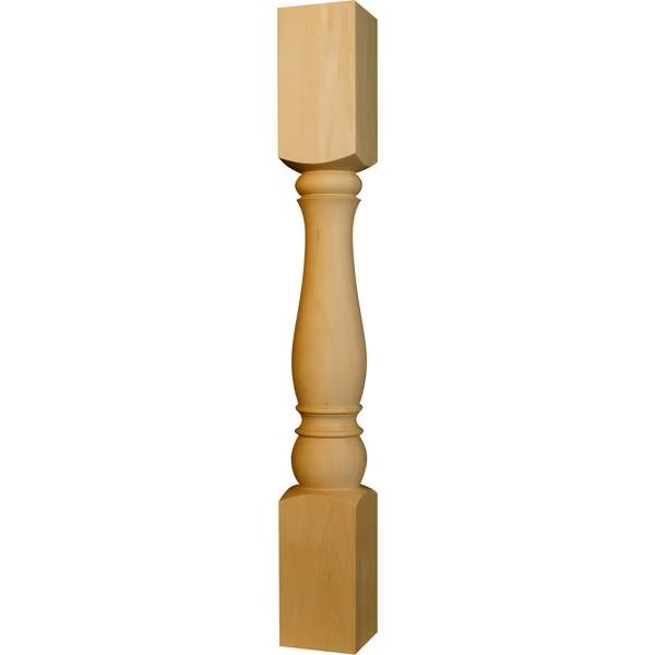 34 1/2 x 4 Atlanta Island Post in Cherry, Osborne Wood Products, Mfr#: 1490C